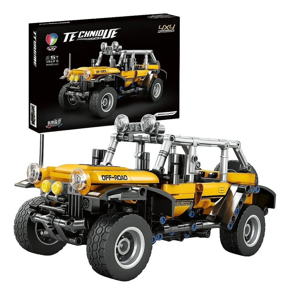 Campero 4x4 camioneta armable de juguete de 525 piezas a escala off road