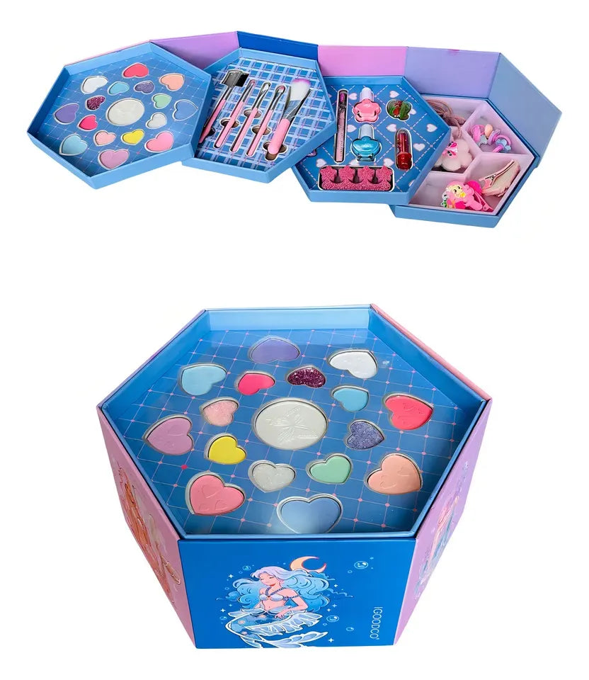 Caja de maquillaje y accesorios 4 niveles