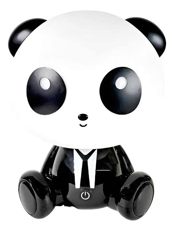 Lampara de mesa recargable con diseño de panda