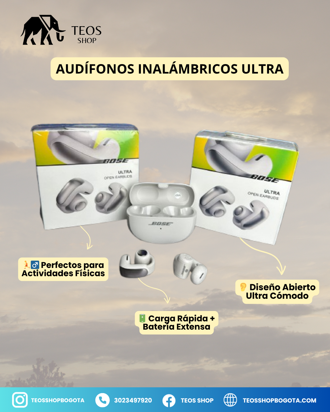 Audífonos inalámbricos ultra