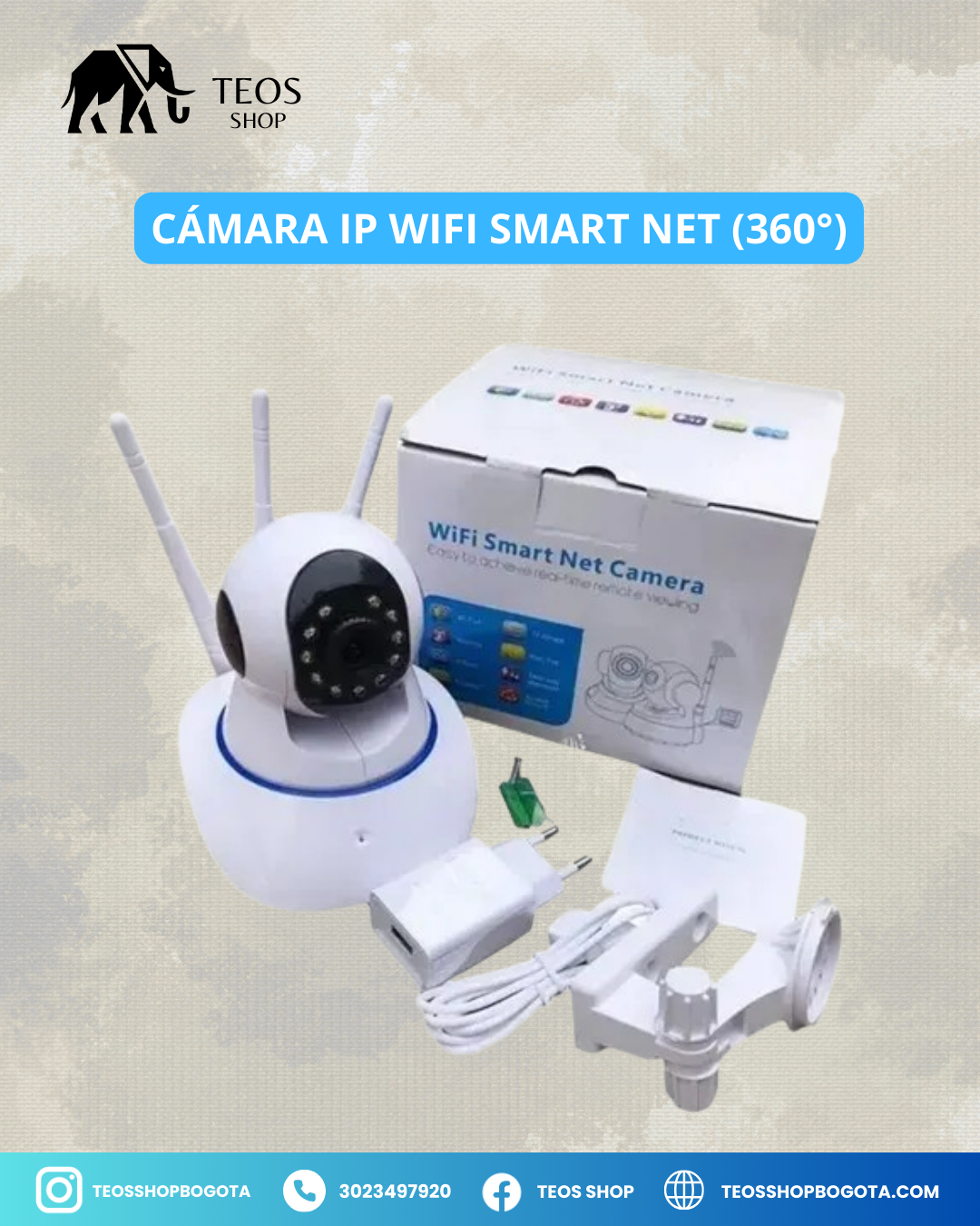 Cámara IP WiFi Smart Net (360°)