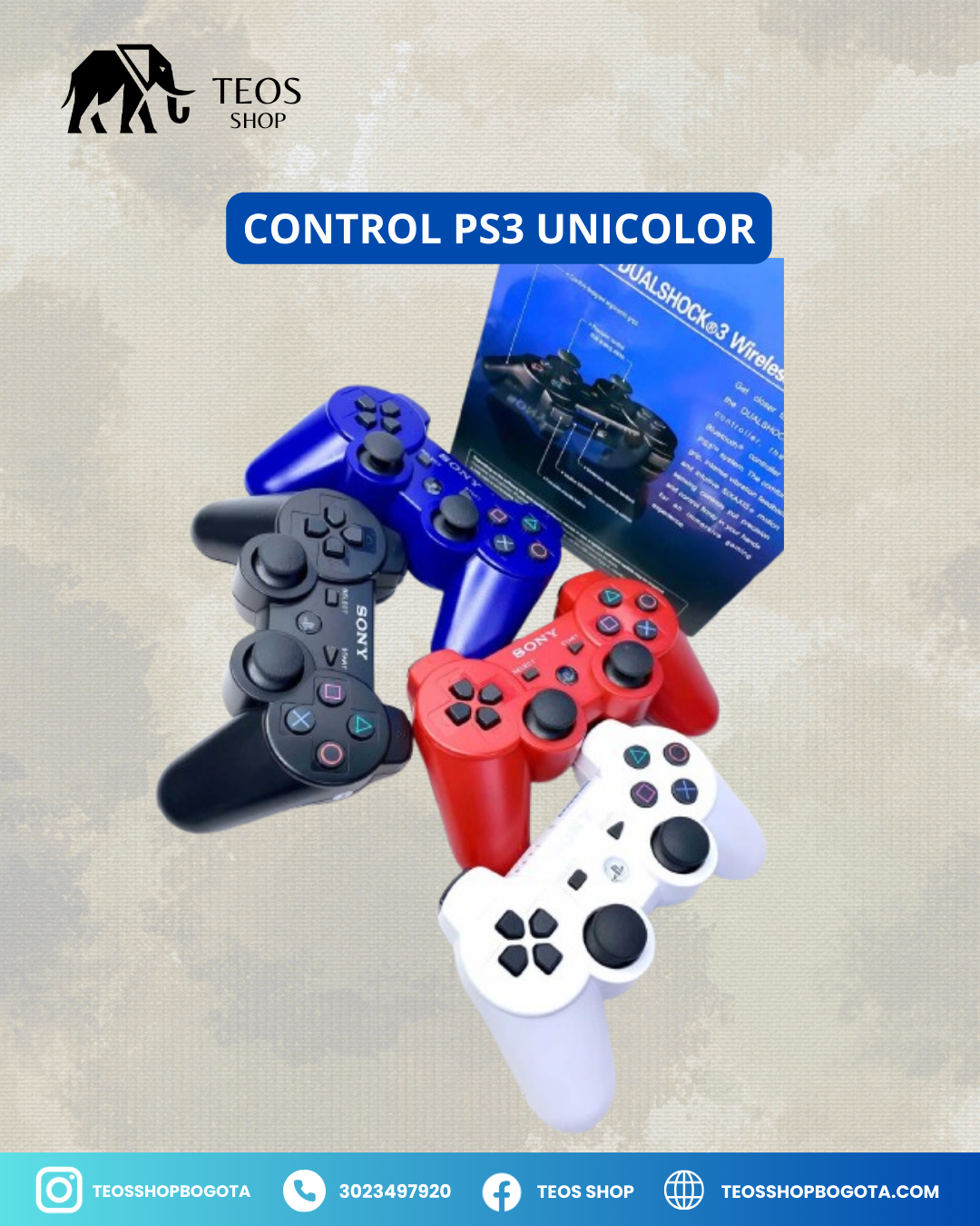 Control Ps3 Unicolor