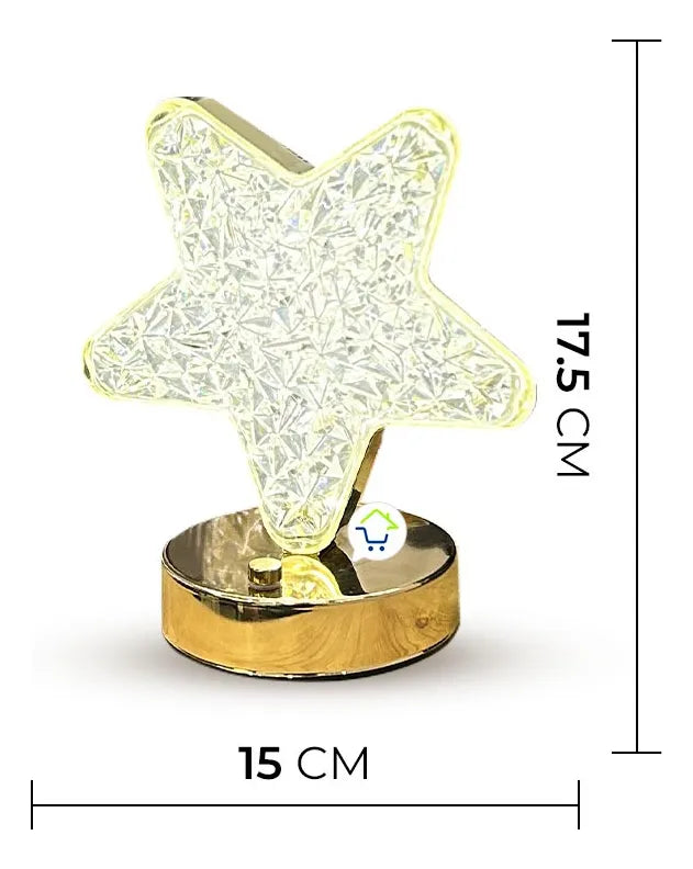 Lampara de mesa estrella