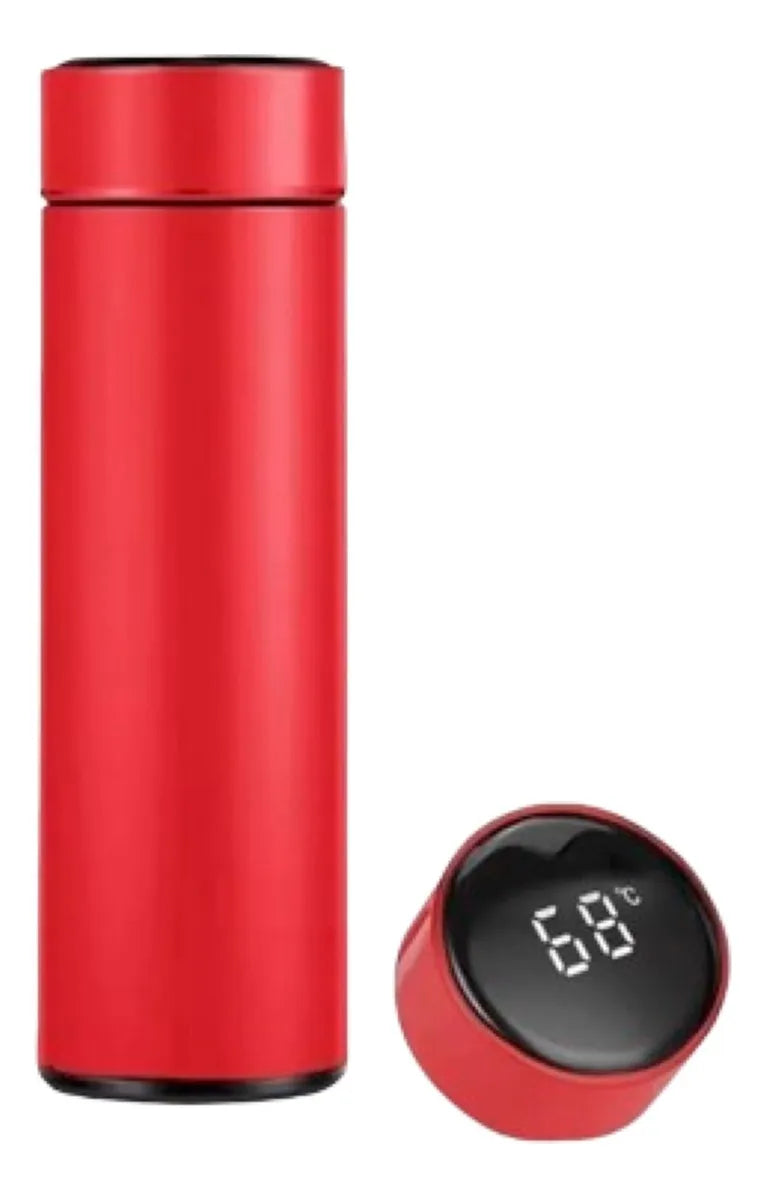 Termo inteligente de acero inoxidable con pantalla digital