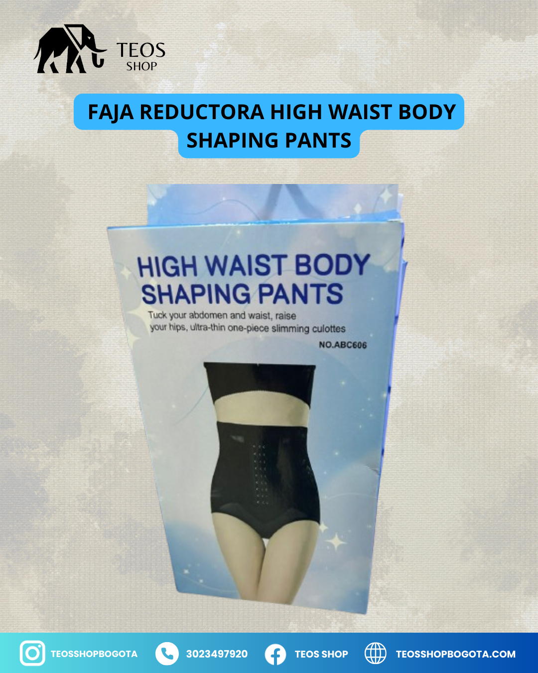 Faja Reductora High Waist Body Shaping Pants