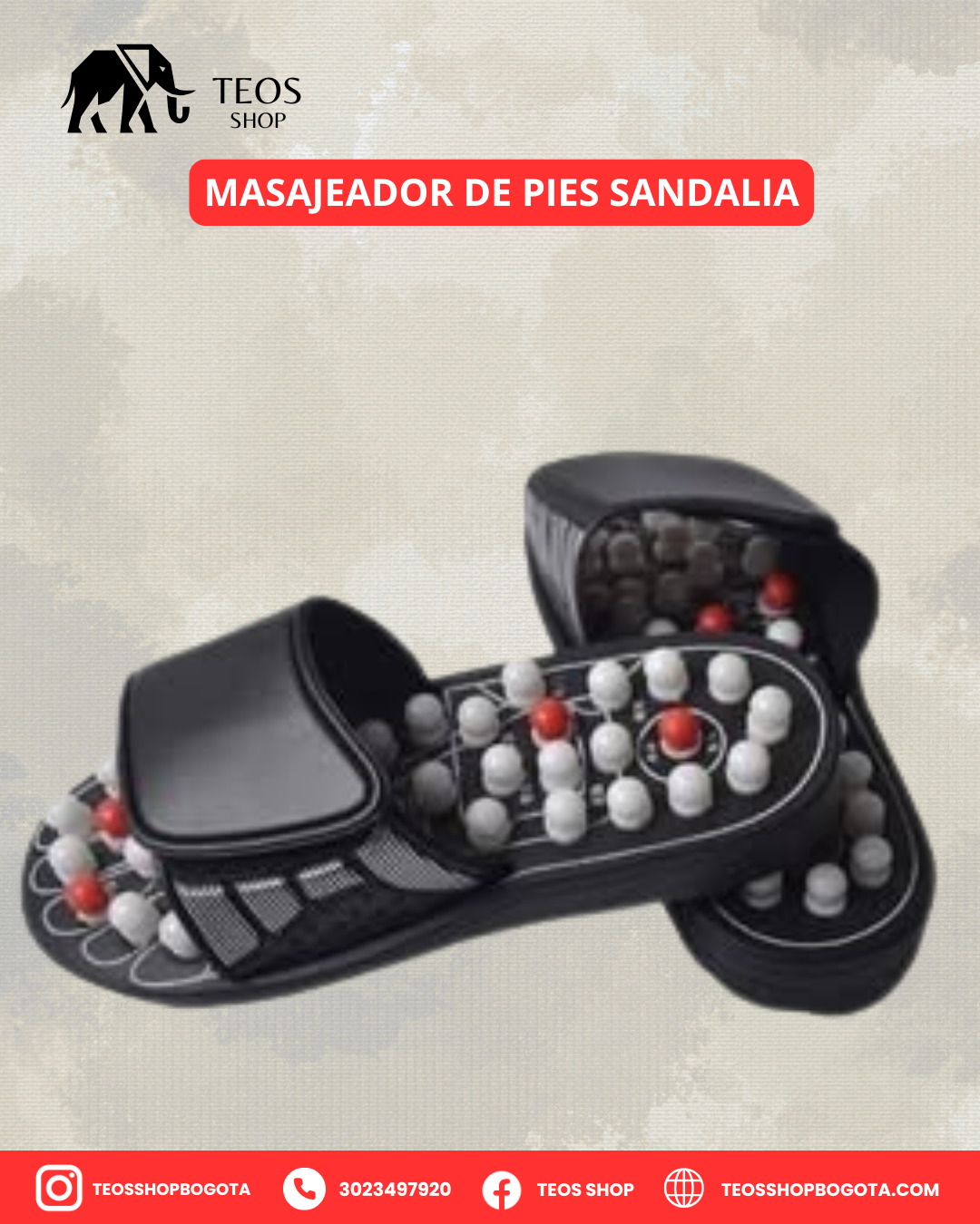Masajeador de pies sandalia