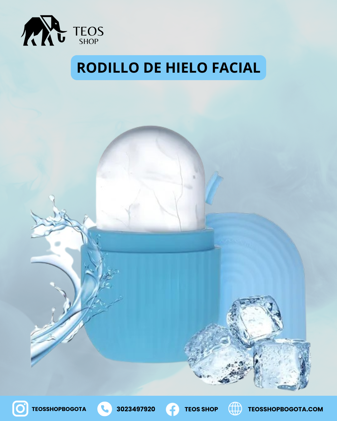 Rodillo de Hielo Facial
