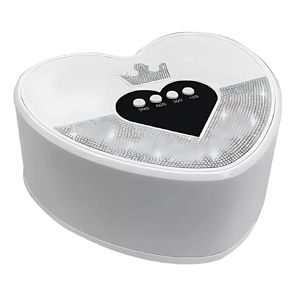 Lámpara de Uñas con Diseño de Corazón blanca