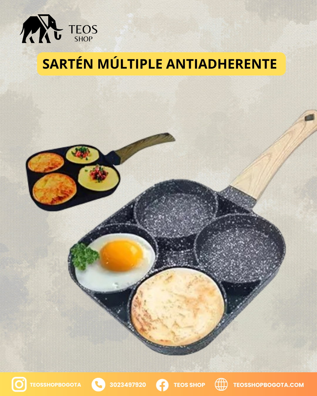 Sartén múltiple antiadherente