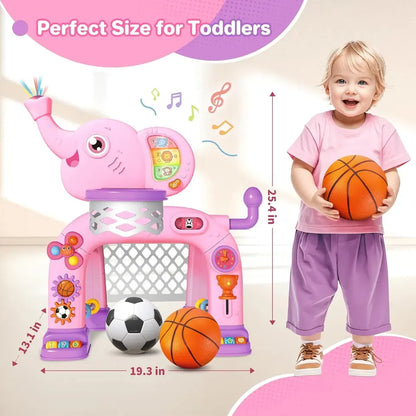 Cancha basket elefante coleccionable para niña