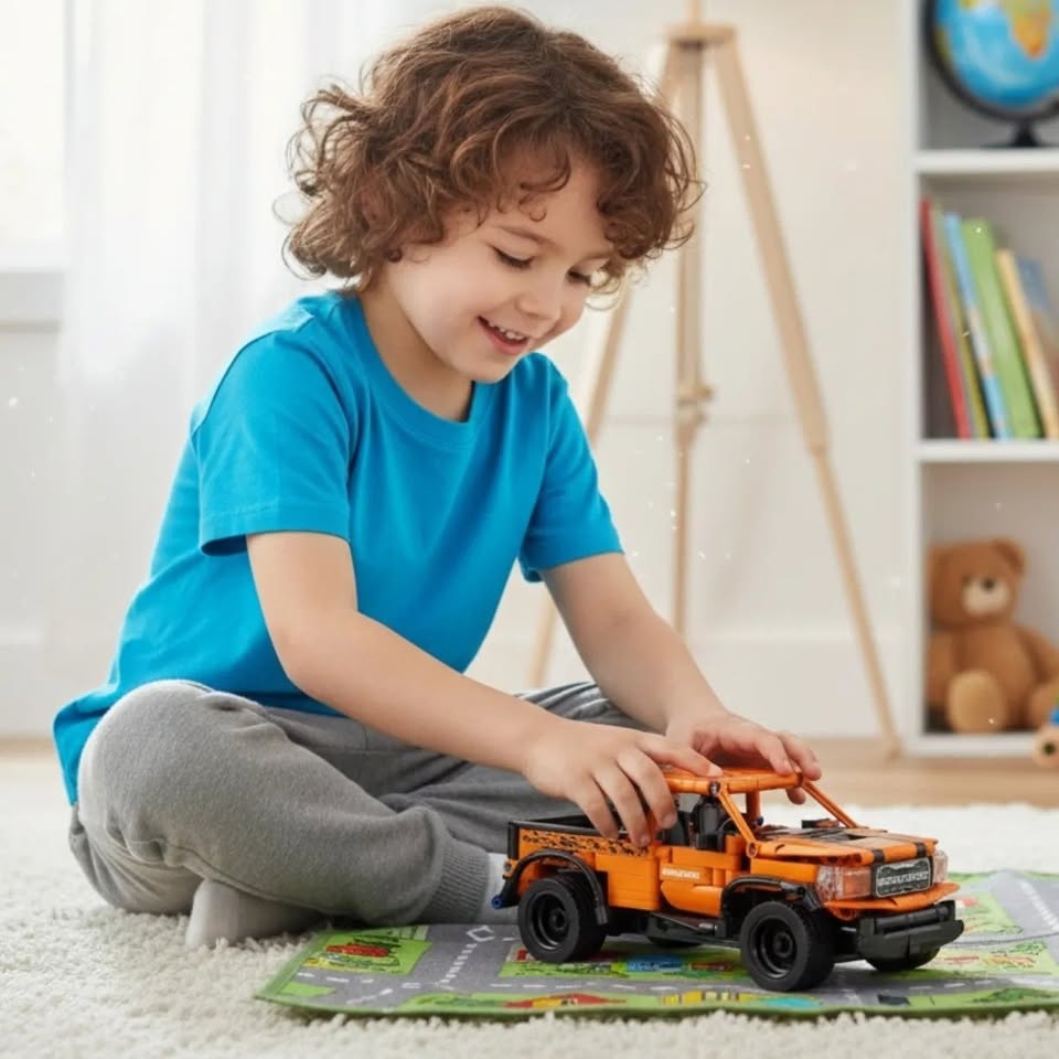 Camioneta todo terreno a control remoto armable de 443 piezas a escala 1:16 perfecta