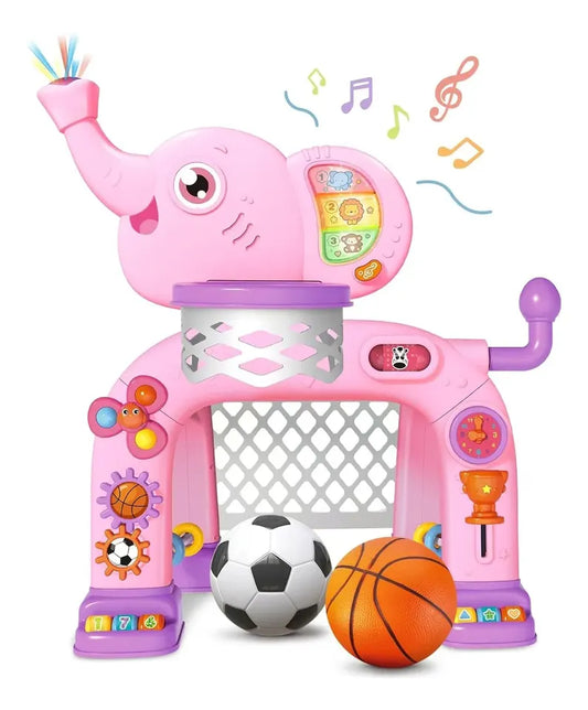 Cancha basket elefante coleccionable para niña