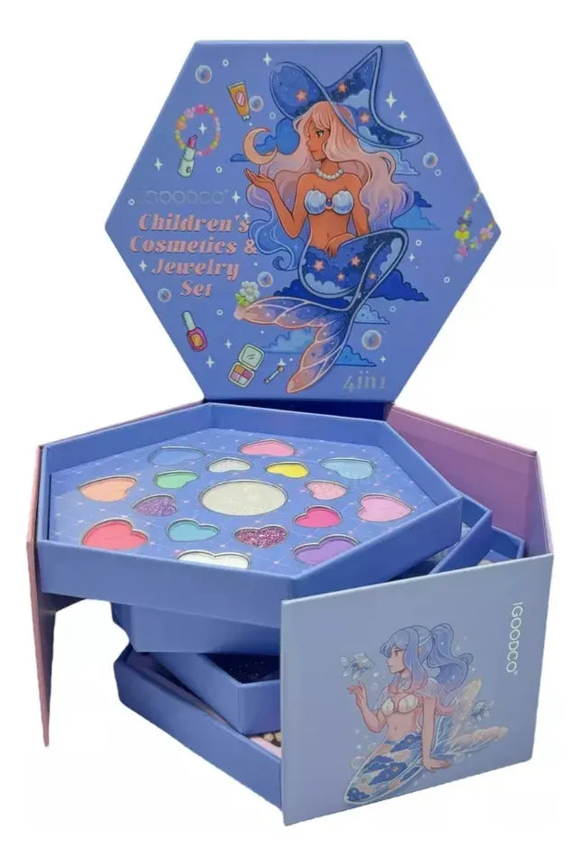 Caja de maquillaje y accesorios 4 niveles