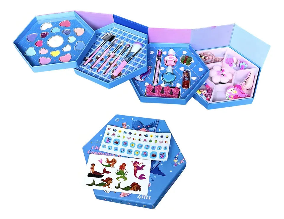 Caja de maquillaje y accesorios 4 niveles