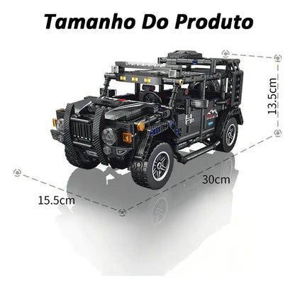 Camioneta hommer de juguete armable de 909 piezas escala 1:14 para coleccionar