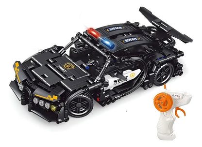 Carro a control remoto armable de 396 piezas escala 1:16 swat