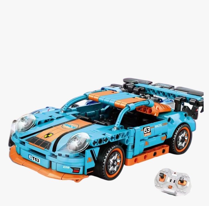 Carro deportivo speed gt armable con control remoto de 305 piezas a escala