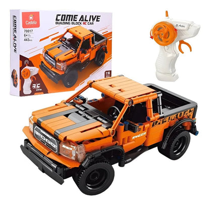 Camioneta todo terreno a control remoto armable de 443 piezas a escala 1:16 perfecta