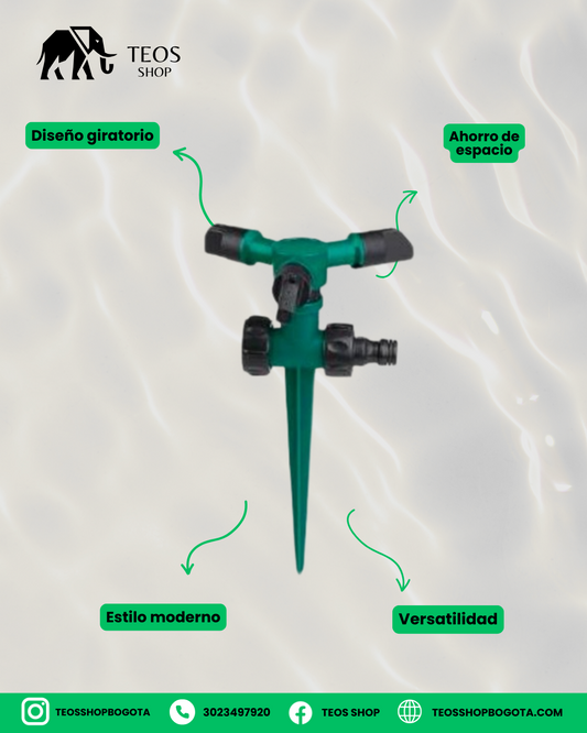 Aspersor de riego giratorio