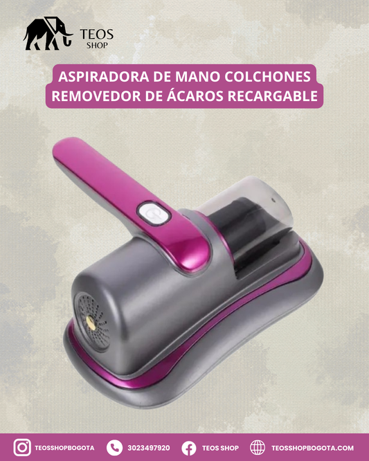 Aspiradora De Mano Colchones Removedor De Ácaros Recargable