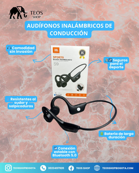 Audífonos inalámbricos de conducción