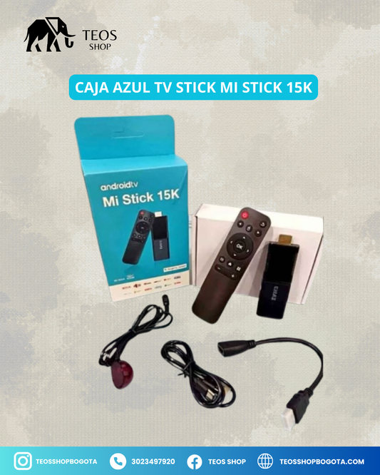 Caja azul TV Stick Mi Stick 15K
