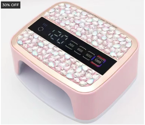 Lámpara de uñas con cristales