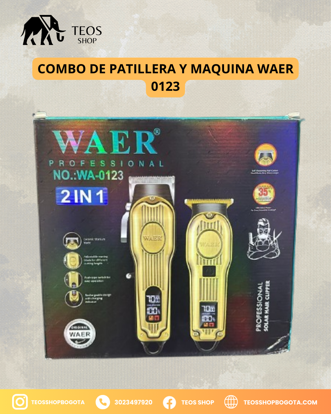 Combo de Patillera y Maquina Waer 0123