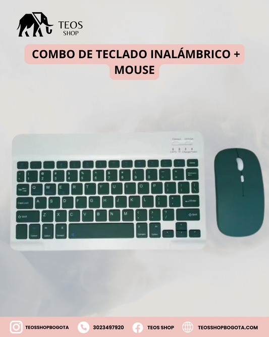 Combo de Teclado Inalámbrico + Mouse