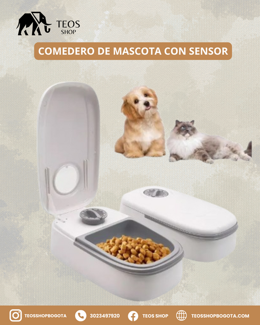 Comedero de mascota con sensor