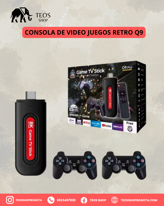 Consola de video juegos retro Q9