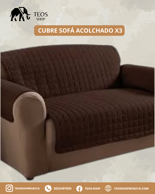 Cubre sofá acolchado X3