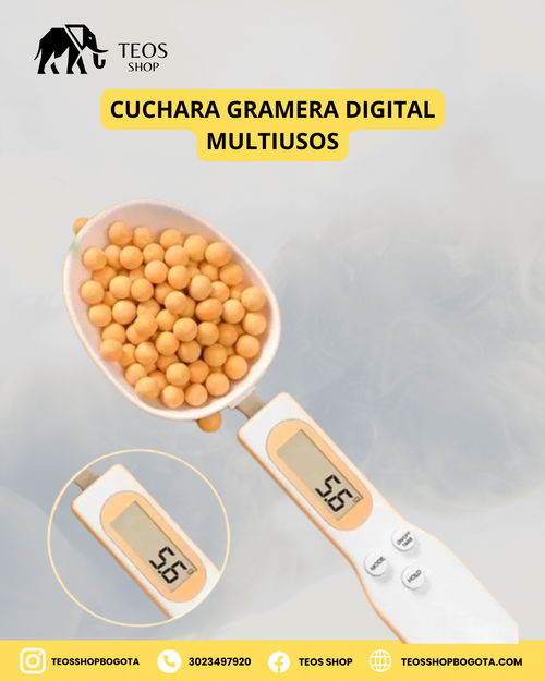 Cuchara gramera digital multiusos