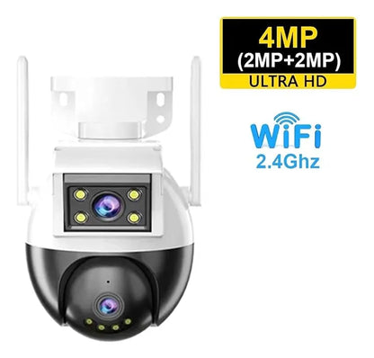 Cámara de seguridad Doble Lente Vista 360° Domo 1080p Hd