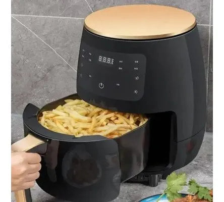 🍟 Freidora de Aire Digital – Diseño Premium Negro & Dorado