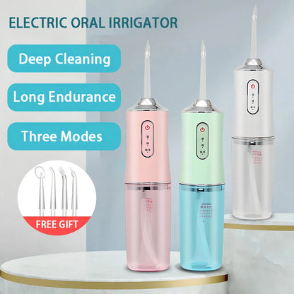 Irrigador bucal portátil