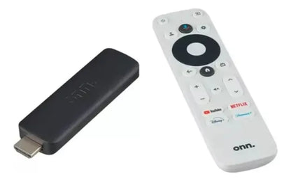 Caja verde TV Stick Onn. Full HD con Google TV