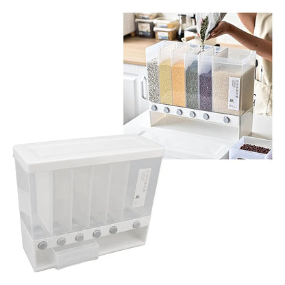 Dispensador de granos con compartimentos
