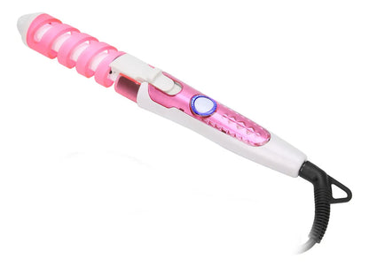 Pinza rizadora de cabello con guía espiral
