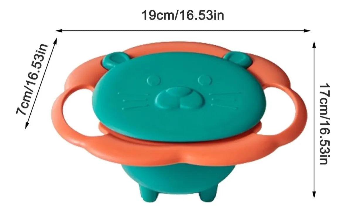 Plato giratorio antiderrame para niños