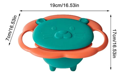 Plato giratorio antiderrame para niños