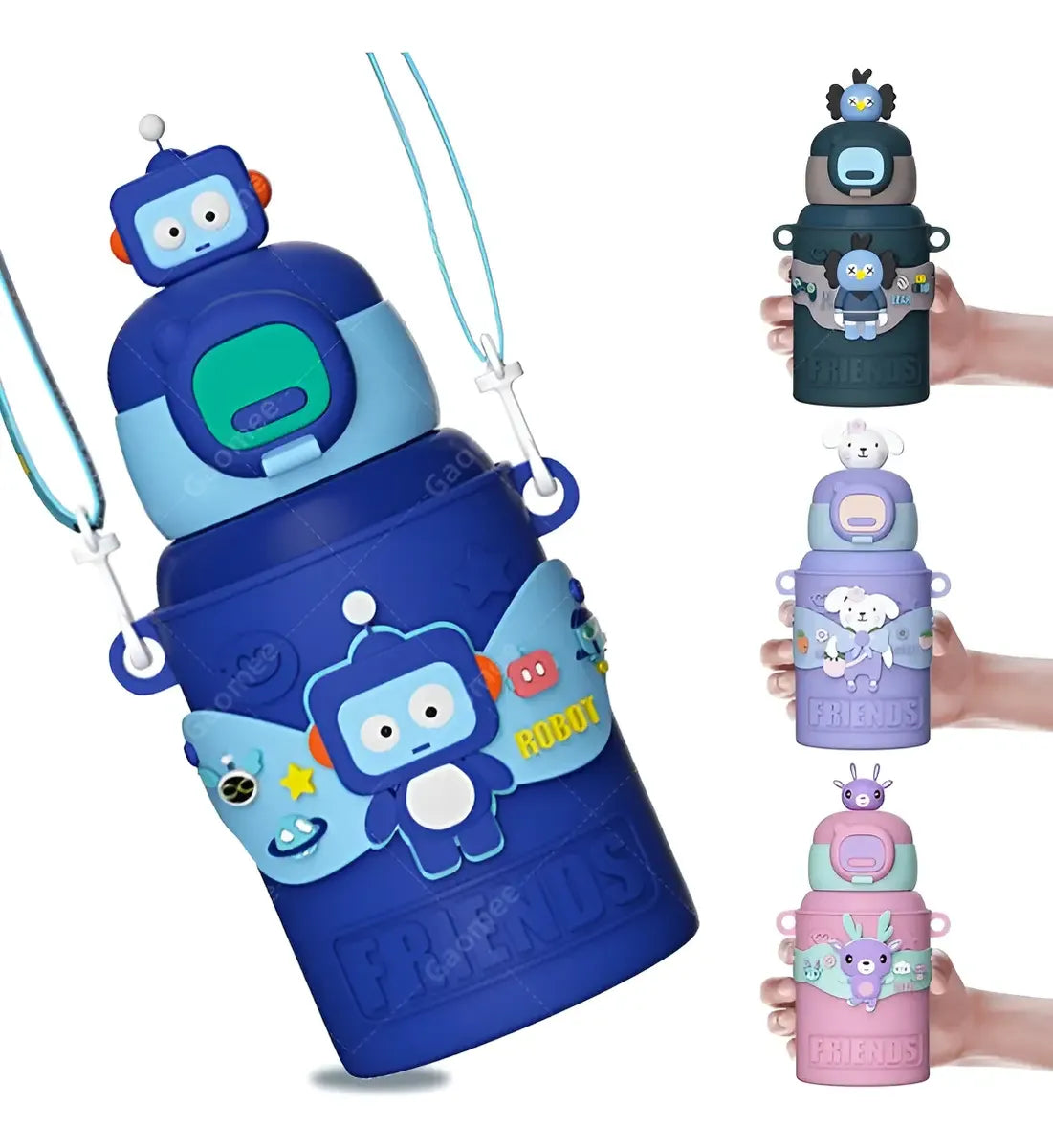 Botilito para niños con cuerda para cargar