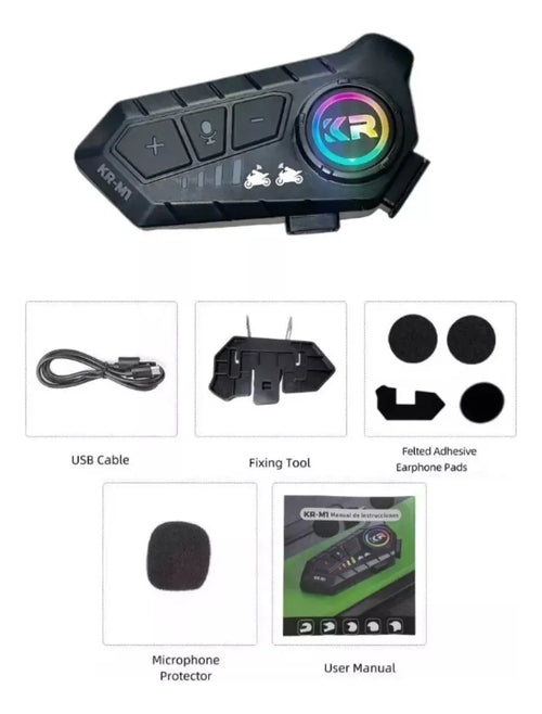 Intercomunicador KR-M1 para Casco