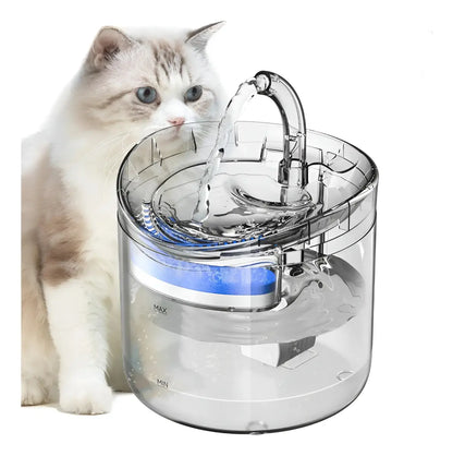 Fuente de agua para mascotas automático con sensor