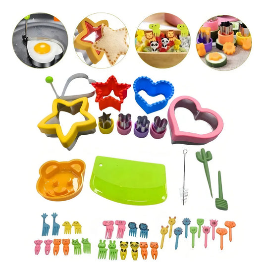 Set De 29 Cortadores De Sándwich En Caja De Colores