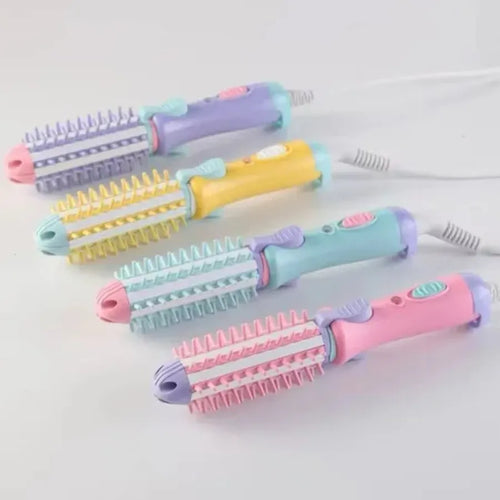 Mini Cepillo rizador/alisador eléctrico 2 en 1
