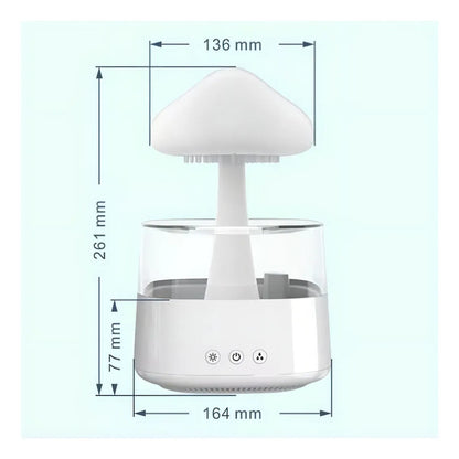 Humidificador con diseño de hongo y luz LED