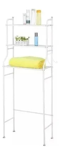 Organizador metálico para baño (repisa sobre inodoro)