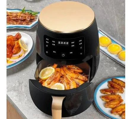 🍟 Freidora de Aire Digital – Diseño Premium Negro & Dorado