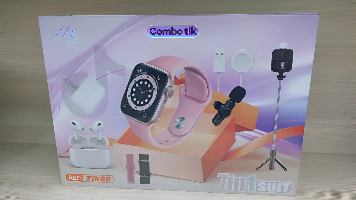 Combo Tik (Smartwatch + Audífonos + Accesorios de Grabación)